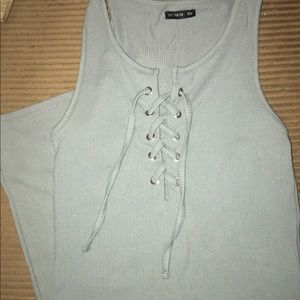 Cotton on dress. Stretches down to knees